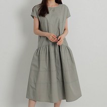 [어반프랑] 프레즐 나그랑 바스락 밑단 플레어 롱원피스
