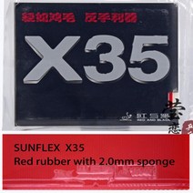 탁구 용품 연습 용품 솔로 SUNFLEX X35 탁구 고무 탁구 라켓 탁구 게임을위한 백핸드 용 매우 가벼운 정장, 01 red