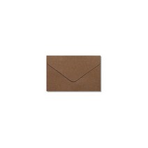 (10 개/몫) 10.5*6.7CM 빈티지 특수 종이 미니 봉투 회원 카드, Dark Brown