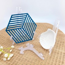 투명받침대 투명 플라스틱 액자 받침거치대 스탠드 소 액자거치대 액자스탠드 액자받침대, 상세페이지 참조