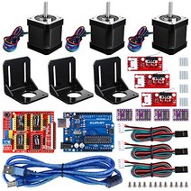Kuman Professional CNC Kit for arduino GRBL CNC Shield +Kuman Board + RAMPS 1.4 Mechanical Switch E, Black