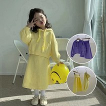 뽀뽀뽀 아동복 여아 기모 후드티 롱치마 상하 세트 키즈 자매 유아 봄 가을 상하복 옷 투피스
