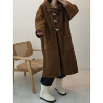 [바이디오유] 여성 여자 귀여운 겨울 윈터 양털 덤블 롱 떡볶이 코트 (2color)