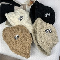 에스제이 겨울 벙거지모자 뽀글이 버킷햇