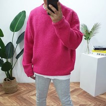 바이코드 남녀공용 오버핏 베라 울 라운드 니트(6컬러)