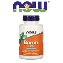 나우푸드 Boron 보론 붕소 3mg 알비온 미량 미네랄 무기질 비건 250 베지캡슐