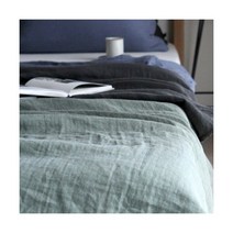 [코코로박스]무스 워싱거즈면 여름이불 deep color -S, 색상:블루