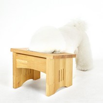 로블레 테이블 대형 1구 강아지 고양이 식기 밥그릇, 경사_20cm