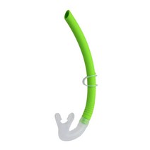 다이빙 스노클 수상 스포츠 다이빙 호흡 튜브 호스 실리콘 스노클, 녹색
