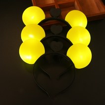 재롱잔치 응원봉 형광봉 LED봉 지시봉 야광 머리띠 빛나는 머리 장식 다섯개 별 보조 스틱 스타 형광 스틱 콘서트 소품, 미키