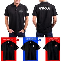 정선티샵 모터스포츠 혼다 팀복 작업티 야마하 스즈키 가와사키 할리 단체티 카라티 기능성 클론 바이크 모터사이클, 3L(110), 03(혼다), Navy