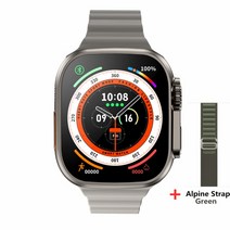 Z8 울트라 MAX 스마트 워치 시리즈 8 티타늄 합금 11 49mm 케이스 블루투스 통화 NFC ECG IP68 방수 Smartwatch 남자, [10] Gold Alpine G