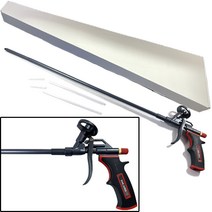 우레탄폼건 롱노즐 600mm 폼건 풀리 롱 우레탄폼 분사건 분사기 특수 테프론 코팅, 우레탄폼건 롱노즐형