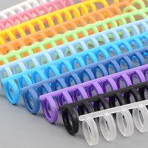 셀프제본 제본링 칼라 A4 책자 스프링 플라스틱 서류 프린트 복사, 색상, 보라