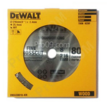 디월트 DWA30016 DW777용 목공용 원형톱날 8인치(216mm) 80날, 5개