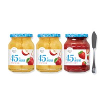 복음자리 45도과일잼350g(사과2개+딸기1개) 잼나이프, 1세트