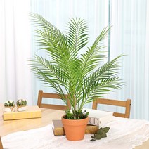 인테리어 인조나무 조화 테라조화분 토기화분, 05_토분 아레카야자 70cm