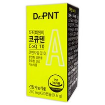 녹십자웰빙 닥터피엔티 코큐텐 CoQ10 30캡슐(1개월), 1개, 30정