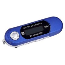 마이마이 카세트테이프 4GB 8GB USB Mp3 플레이어 학생 음악 디지털 LCD 화면 충전식 미니 FM 라디오 기능 워크맨 포함, 03 Blue