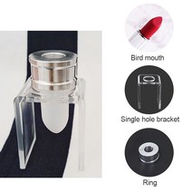 3 종 세트 DIY 12.1mm 간단한 립스틱 충전 튜브 birdmouth 실리콘 몰드 알루미늄 링 단공 브래킷 제 립스틱 간단한 도구 세트, 보여진 바와 같이, 하나, 1개
