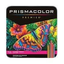 Prismacolor 프리미어 컬러연필 드로잉 스케치 성인 컬러링을 위한 미술 용품 소프트 코어 72팩(패키지는 다양할 수 있음), 72색
