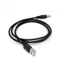 전원 케이블 USB DC잭 전선 LED바 연장선 200cm, 1