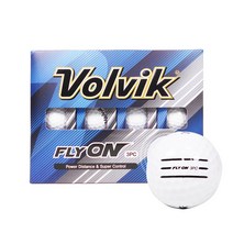 볼빅Volvik 플라이온 FLY ON 3선 삼선 3피스 골프공 1다즌 12개 화이트