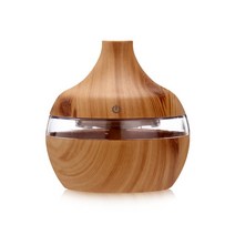 가습기 Essential oil diffuser디퓨저 air humidifier소형 min, T02-038B라이트나무무늬