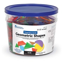 러닝리소스 / 반투명 도형 조각 블럭 14종 LER1766 STEM 교육 (4세이상)