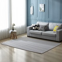 시어서커 사각러그 스트라이프 200x250cm 거실 인테리어 카페트.가온길카페트(무료배송)