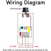 ac모터속도조절기 10000W 25A 속도 컨트롤러 고전력 SCR 전압 조정기 조광기 스위치 온도 제어 조절기 AC 2, 한개옵션0