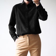 남성용 골덴 코듀로이 겨울 셔츠 일반핏 오버핏 남방