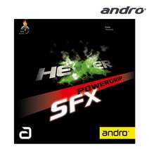 안드로 헥서 파워그립 SFX 러버 탁구용품점, 블랙