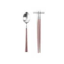 큐티폴 누어 로즈 한식 수저 2종 커트러리 세트, XXX