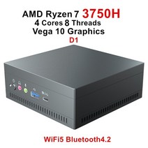 미니PC 데스크탑 고사양 topton amd ryzen 7 4800u r7 3750h 베가 그래픽 2ddr4 m.2 nvme 게임용 컴퓨터 windows 11 4k ht dp, 03 16GB DDR4 256GB NVMe_04 EU, 04 Ryzen 7 3750H
