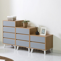 이케아 서랍장 수납장 다용도 거실장 안방 옷장 거실 미니 틈새 2단 3단 4단 옷 모던, 세디 서랍장 4단(다리추가), 올화이트