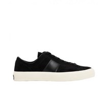 [정품] 톰포드 스웨이드 캠브리지 스니커즈 블랙 크림 톰포트 Suede Cambridge Sneakers Black Cream 1083248