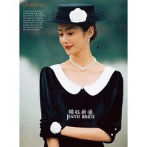 패시네이터 외국식 짧은 복고풍 단아한 빈티지 외국 캐주얼 가을 복고 영국
