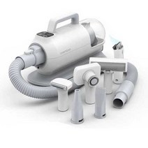 반려견 미용기기 이발기 세트 셀프 애견 진공 흡입, 상세 페이지 참고, 애완동물 다기능 헤어그루밍기-화이트