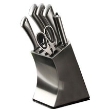 센티브 스테인리스 칼블럭 칼꽂이 수납함, 실버, 1