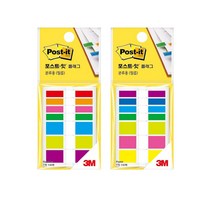3M 포스트잇 플래그 분류용 필름 683 레인보우/파스텔, 1.683-레인보우