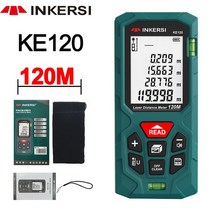 INKERSI-레이저 거리 측정기 40 100M 120M 레이저 줄자 고정밀 디지털 건설 룰렛 Trena, [12] KE120 120M