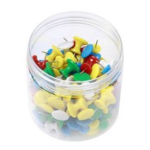 코르크 콜크 보드판 까꿍판 환경판 메모판 메뉴판 컬러 푸시 핀 드로잉 맵 100 개 플라스틱 압정 핀 모듬, 01 A