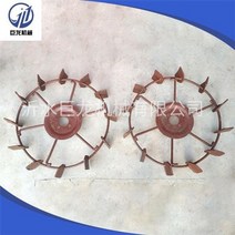 밭가는 기계 텃밭 관리기 밭갈이 로터리 전기 풀제거 흙갈이 농업용 경작기 밭관리기 농기구 미끄럼 방지 휠 철 바퀴 물 건조 필드 경운기 철 바퀴 지원하는 보행 트랙터 생산