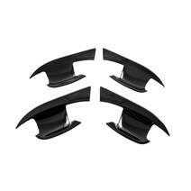 4Pcs 자동차 도어 핸들 컵 보호대 보호 필름 Atto 3 Yuan Plus 업그레이드 외관 액세서리 용 안티 스크래치 스티커, 검은색, ABS PP