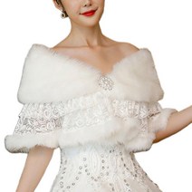 여성 복고풍 플러시 목도리 랩 웨딩 드레스 스카프 스톨 계층화 된 꽃 레이스 패치 워크 신부 볼레로 겨울 따뜻한 파티 커버