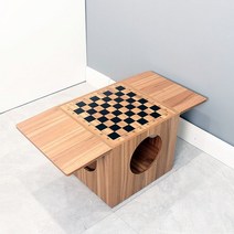 고급 바둑판 체스판 양면 테이블 다다미 다도 찻상 티테이블 겸용 원목좌탁 협탁 탁자, C. 확장형 체스판 930 430 410