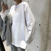 [창고대방출] 여자 티셔츠 위트니 무지 라운드넥 슬리브 긴팔 티셔츠