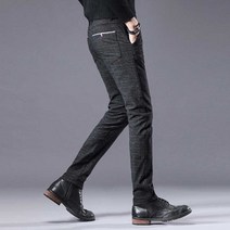 남성 슬림핏 면 바지 빅사이즈 세미 정장 남자 팬츠 40대 의류 데이트 봄가을 옷긴 선물