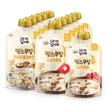 남양 아이꼬야 맘스쿠킹 이유식 (10+1) (6개월/9개월/12개월/15개월), 10개+1개, (전복표고5+소고기무국6)